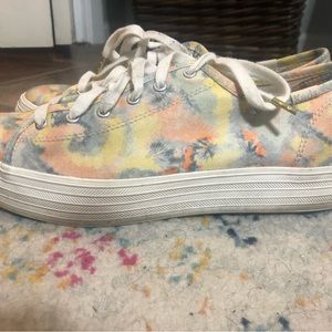 Women’s Ked’s Triple Kick Tie Dye platform sneakers 7.5M